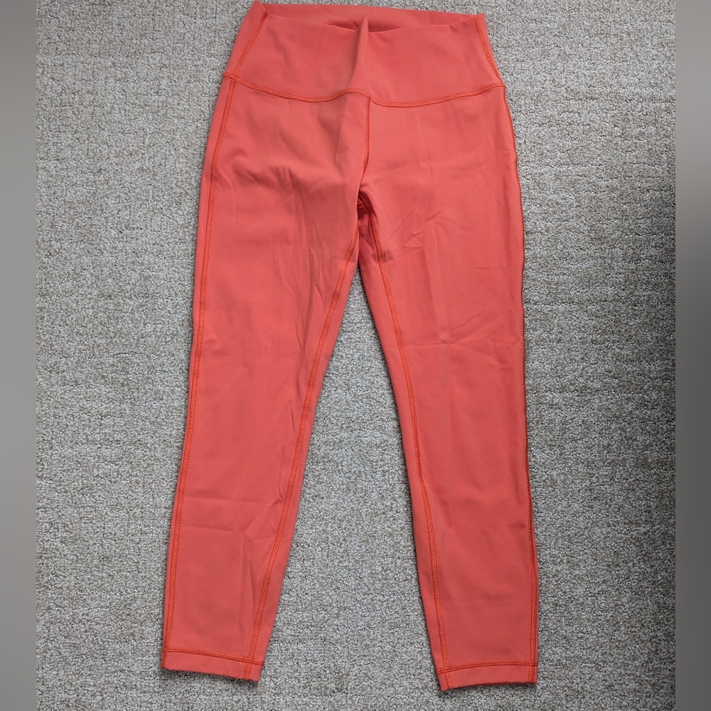 Lululemon Wunder Under High-Rise Tight 25" *Full-On LuxtremeWarm Coral